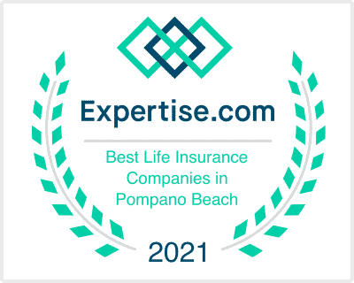 Award for Expertise.com best life insurance companies in Pompano Beach 2021