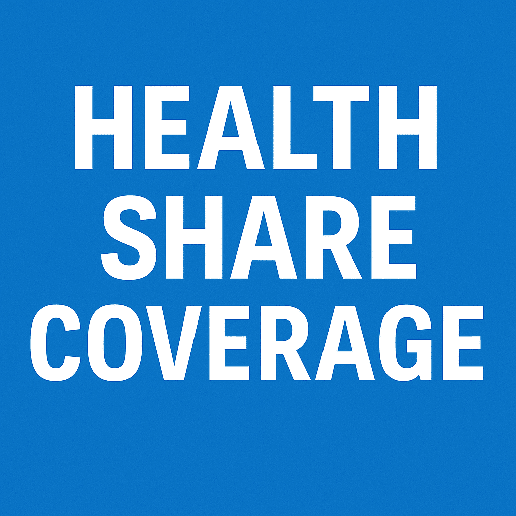 Health Share Coverage graphic showing alternative sharing options.