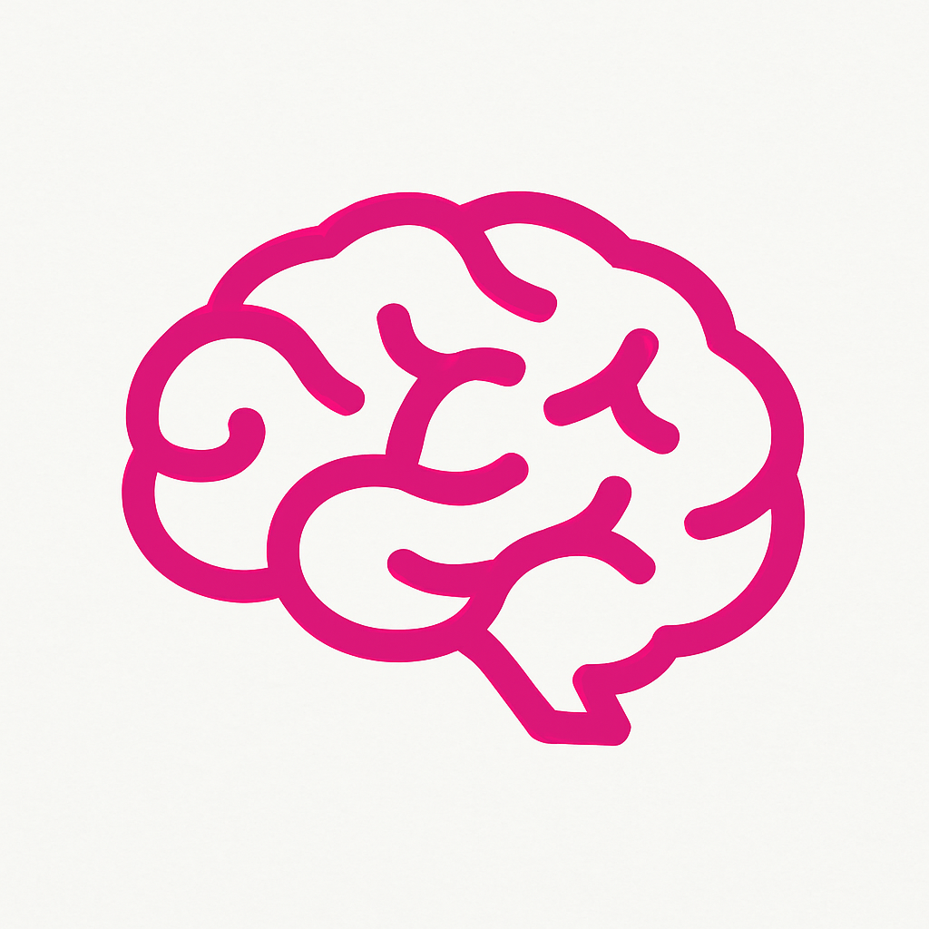 Ambetter Brain Ambetter Health Insurance mental health benefits icon showing a pink brain to represent behavioral health services, counseling, and emotional wellness support.