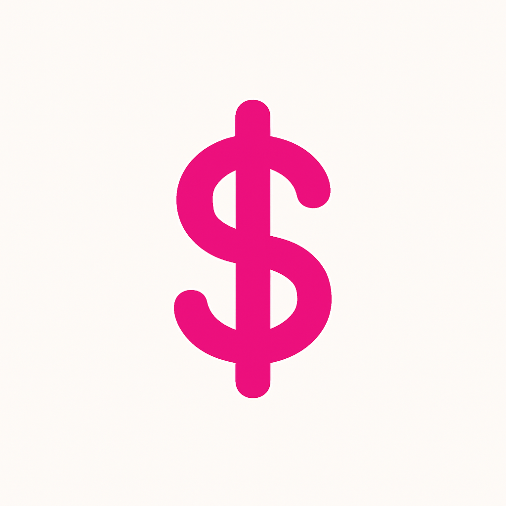 Ambetter dollar sign Ambetter Health Insurance dollar sign icon in Ambetter pink symbolizing affordable monthly premium options for Marketplace coverage.