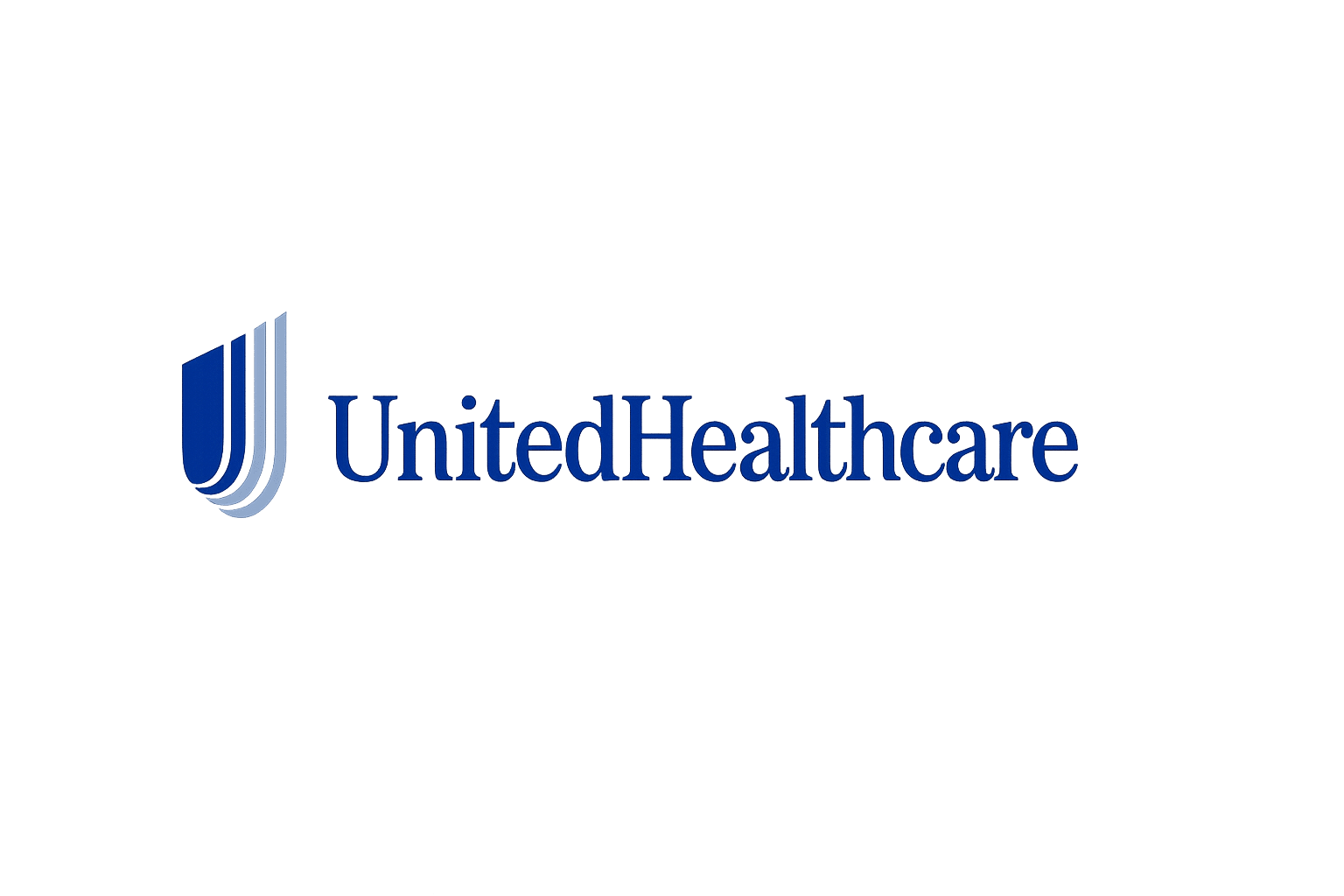 UnitedHealthcare logo with blue shield icon and UnitedHealthcare text on a transparent background
