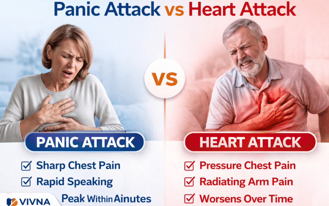 Difference Between Panic Attack and Heart Attack | Symptoms Guide