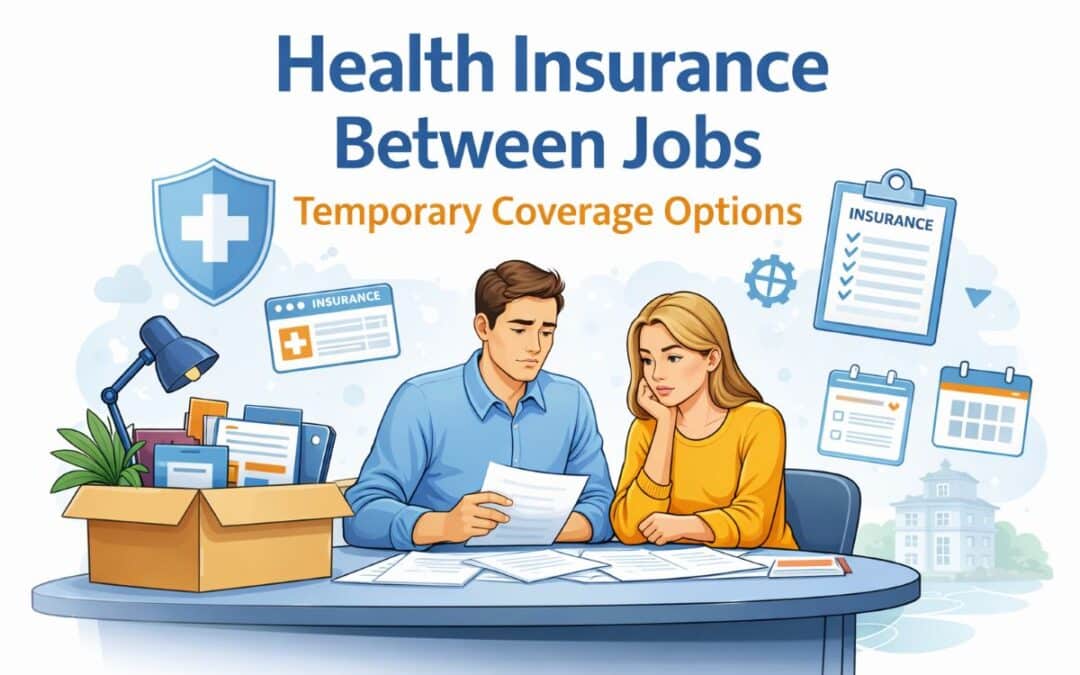 Health insurance between jobs coverage options illustration