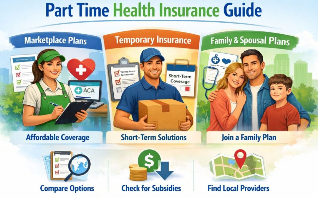Part time health insurance coverage options illustration