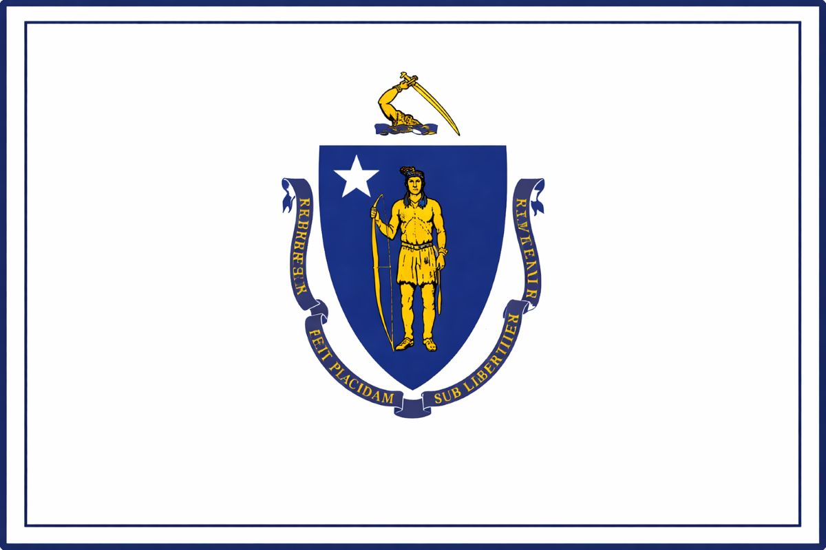 Massachusetts State Flag 2
