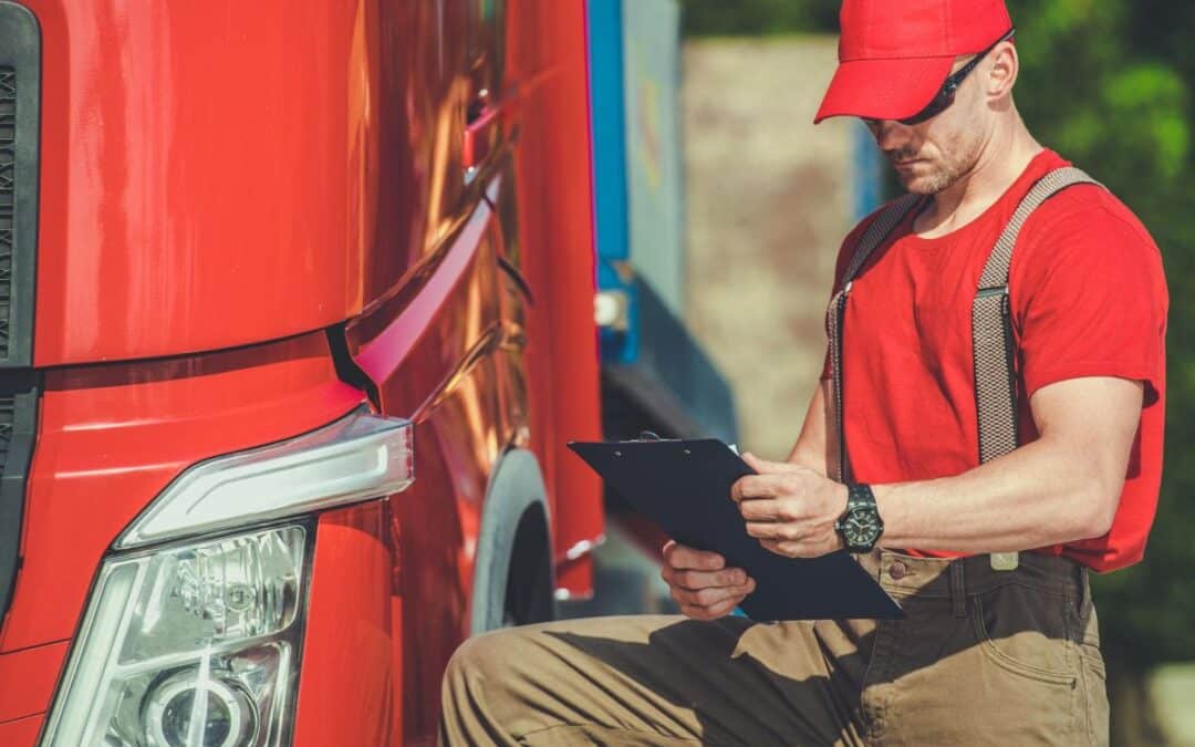Truck driver health insurance planning coverage options inside semi truck cab