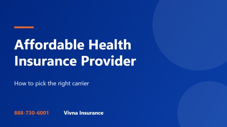 How to Find an Affordable Health Insurance Provider
