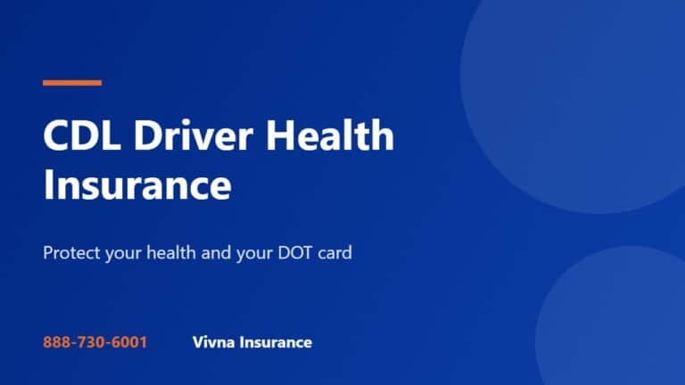 CDL Driver Health Insurance