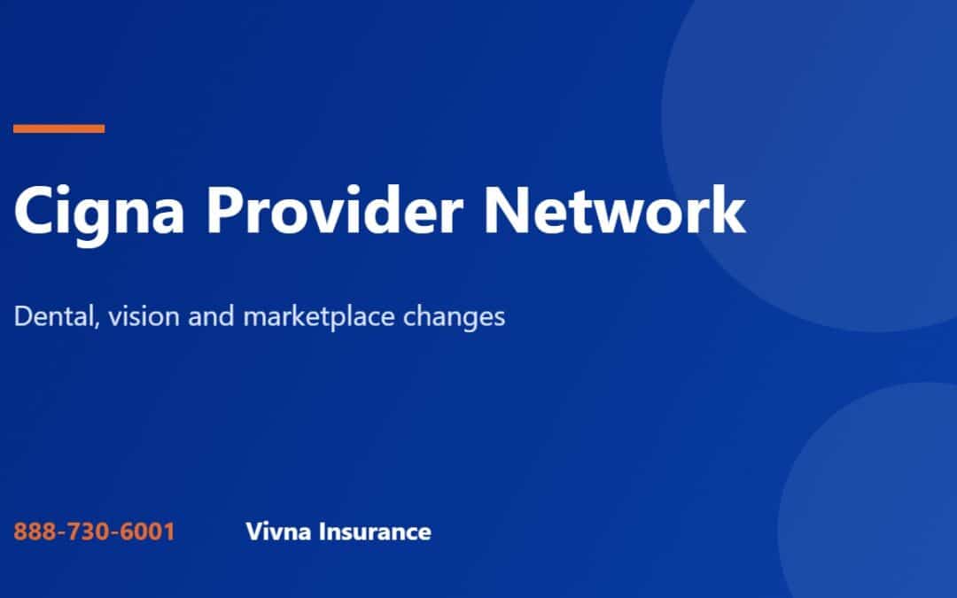 Cigna provider network guide from Vivna Insurance