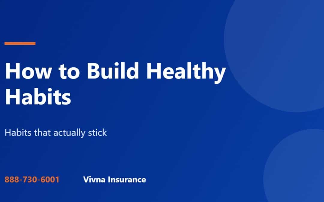 How to build healthy habits guide from Vivna Insurance