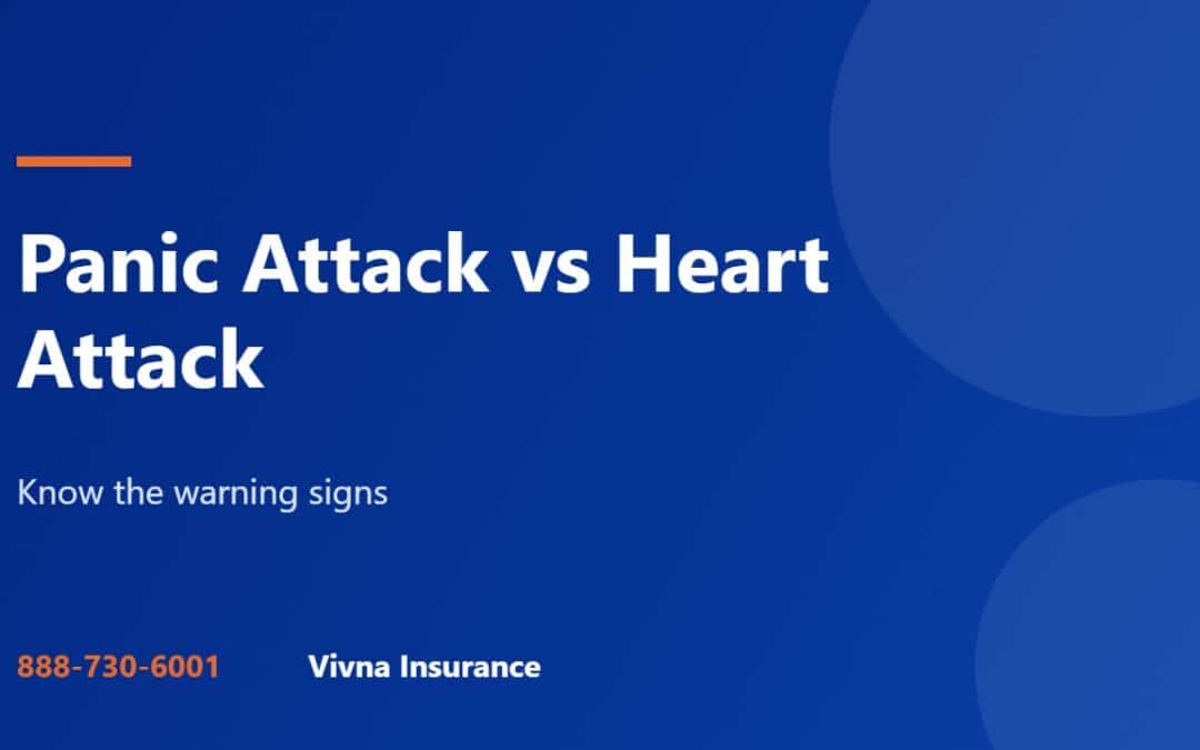 Panic attack vs heart attack guide from Vivna Insurance
