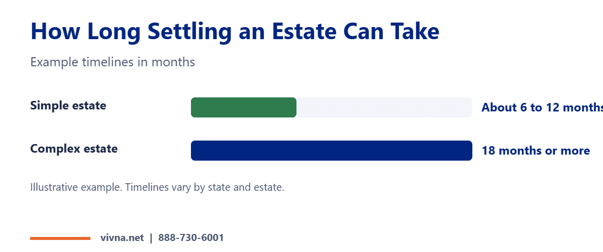Estate plan probate timeline example
