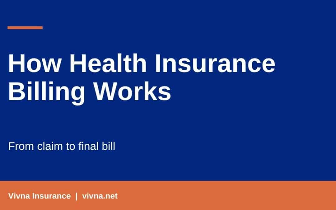Health insurance billing header showing the path from claim to final bill