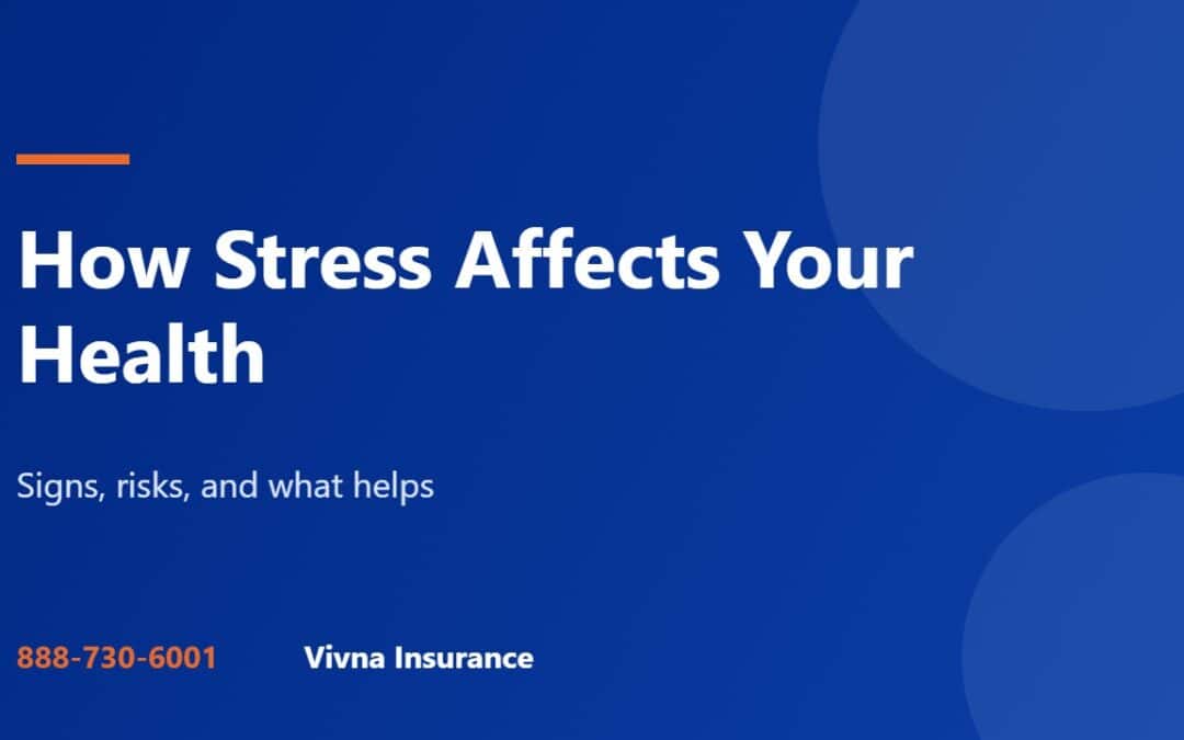 How stress affects your health guide from Vivna Insurance