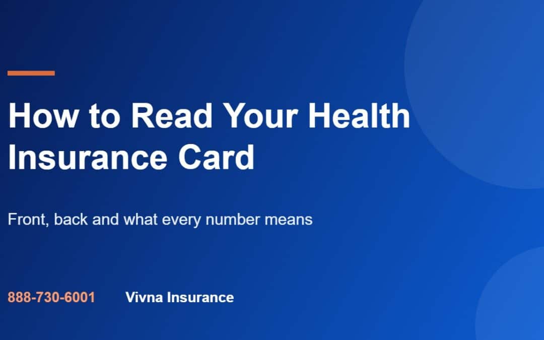How to read your health insurance card, Vivna Insurance guide