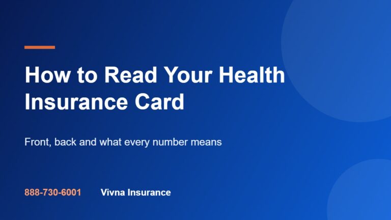 How to Read Your Health Insurance Card (Front and Back)