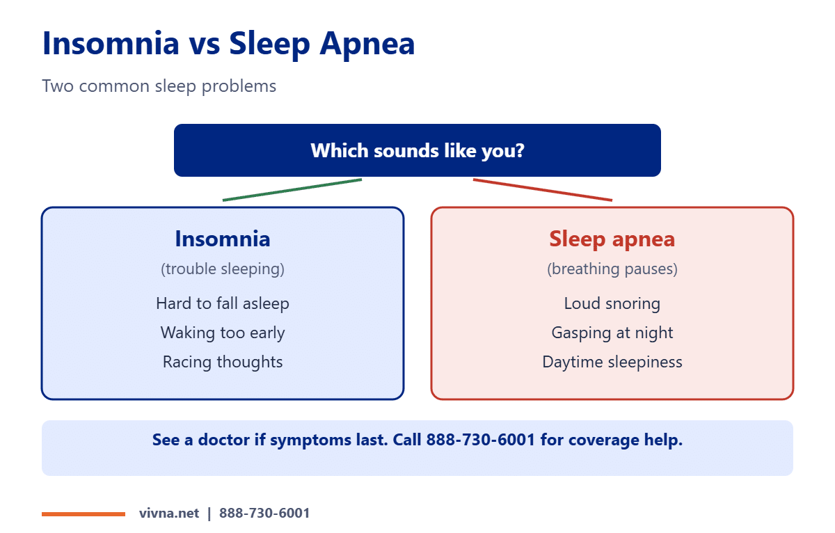 Insomnia vs sleep apnea comparison