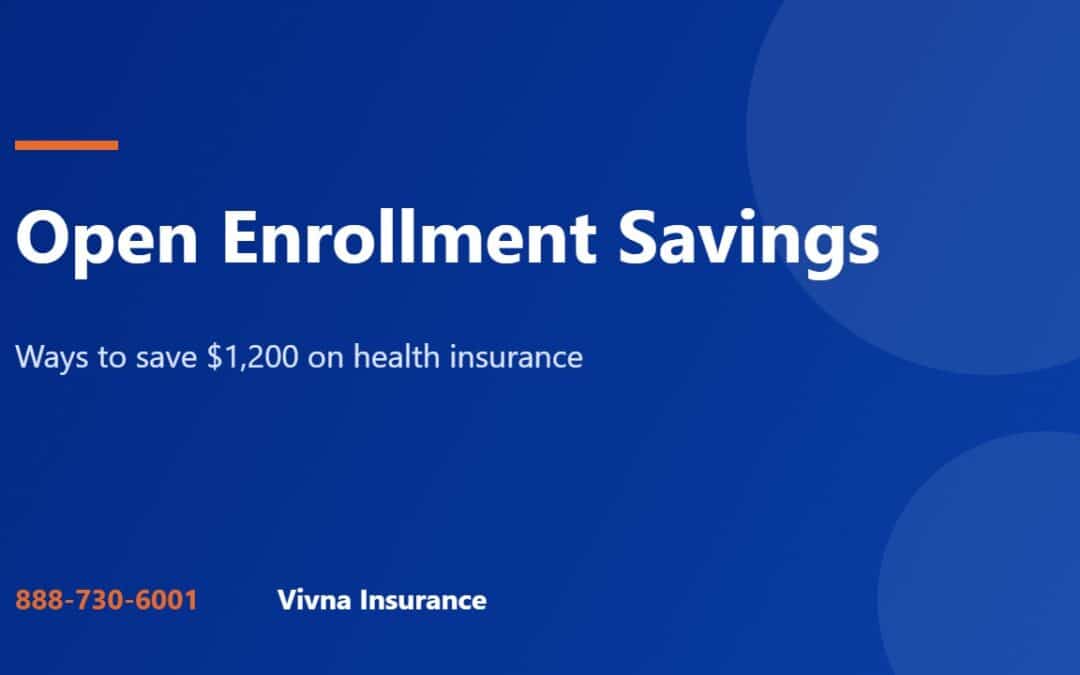 Open enrollment savings guide from Vivna Insurance