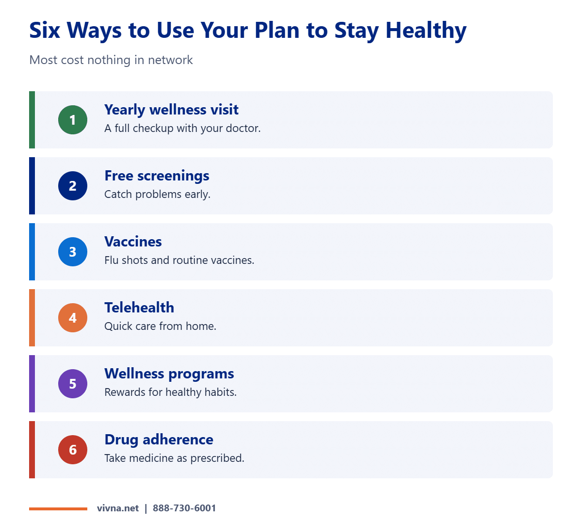 Six ways to use preventive services and stay healthy