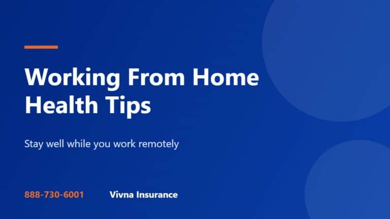 Working From Home Health Tips to Stay Well