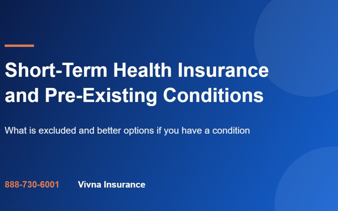 Short-Term Health Insurance and Pre-Existing Conditions guide from Vivna Insurance