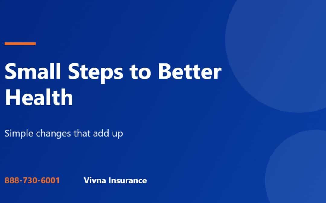 Small steps to better health guide from Vivna Insurance
