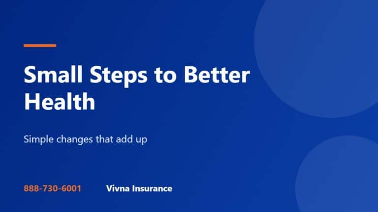 Small Steps to Better Health: Simple Changes That Add Up