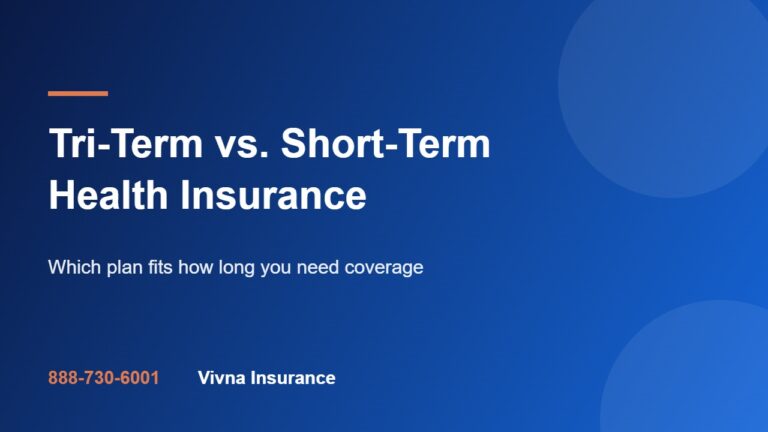 Tri-term vs short-term health insurance